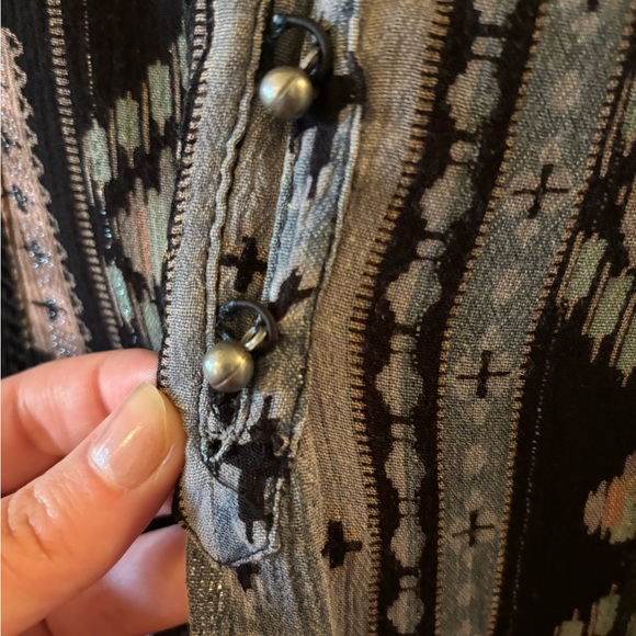 HOLDING HORSES Winter Moon Tunic Dress - Boho, western, tribal, artsy - Picture 5 of 8